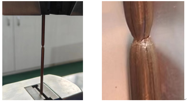 ?銅線(xiàn)1.0mm-3.5mm材料延伸率和抗拉強(qiáng)度試驗(yàn)機(jī)測(cè)試